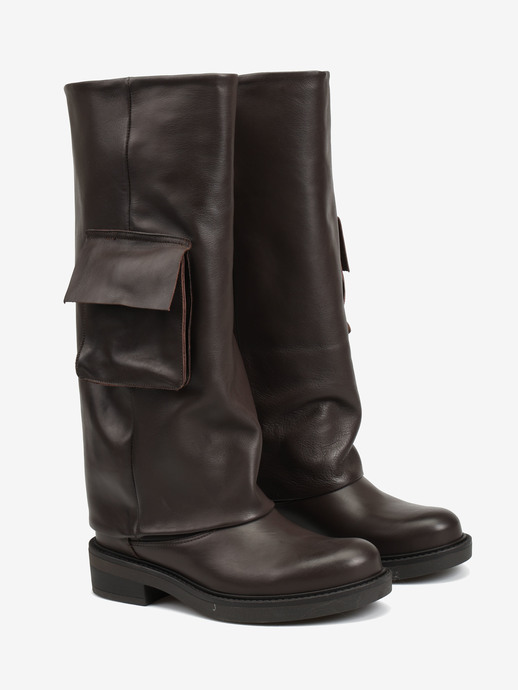 KOZAKI HEGO'S MILANO FARAH523 VITELLO CHOCOLATE