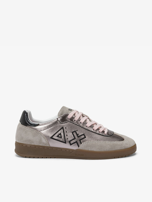 SNEAKERSY SUN68 Z45242 CALIFORNIA SUN LEATHER ARGENTO