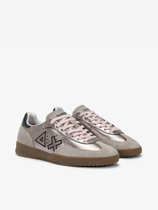 SNEAKERSY SUN68 Z45242 CALIFORNIA SUN LEATHER ARGENTO