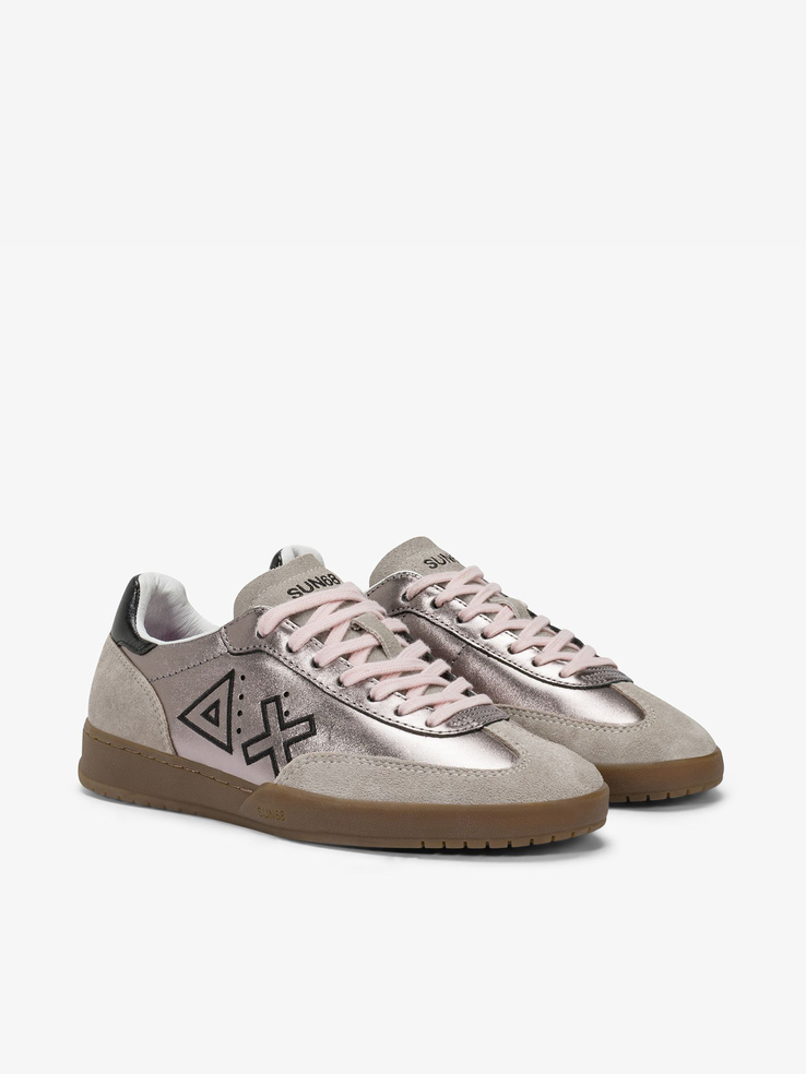 SNEAKERSY SUN68 Z45242 CALIFORNIA SUN LEATHER ARGENTO
