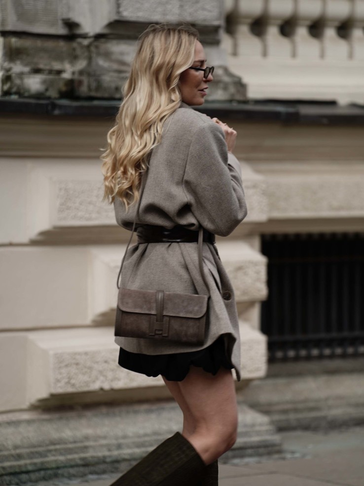 TOREBKA DAMSKA HEGO'S MILANO 4127 CROSTA TAUPE