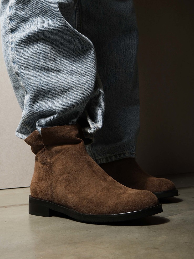 BOTKI HEGO'S MILANO NALA/02 VELOUR TAUPE