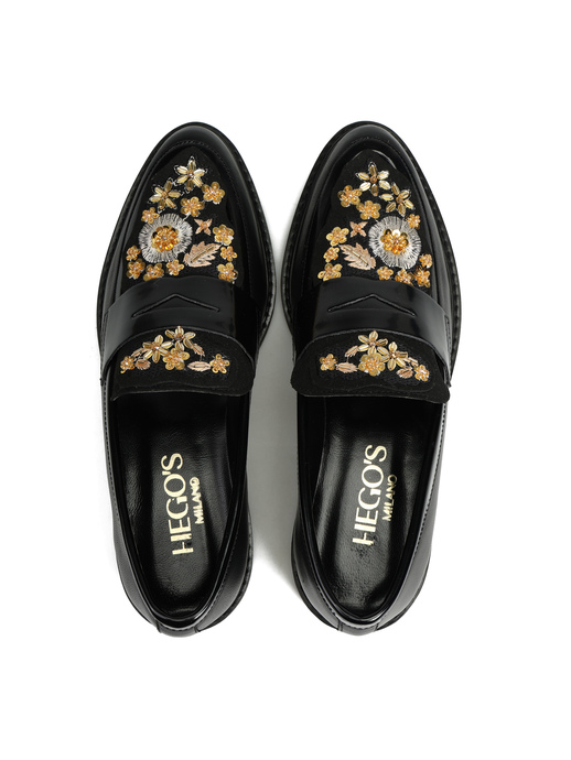 MOKASYNY HEGO'S MILANO 2000 NAPPA NERO