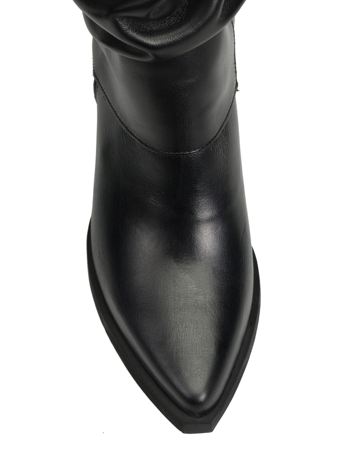 CZARNE KOWBOJKI HEGO'S MILANO