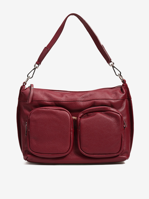 TOREBKA DAMSKA HEGO'S MILANO 31129 MARTELLATO BURGUNDY