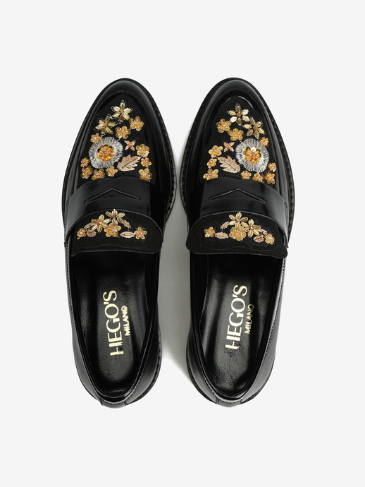MOKASYNY HEGO'S MILANO 2000 NAPPA NERO