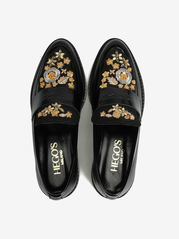 CZARNE  MOKASYNY HEGO'S MILANO