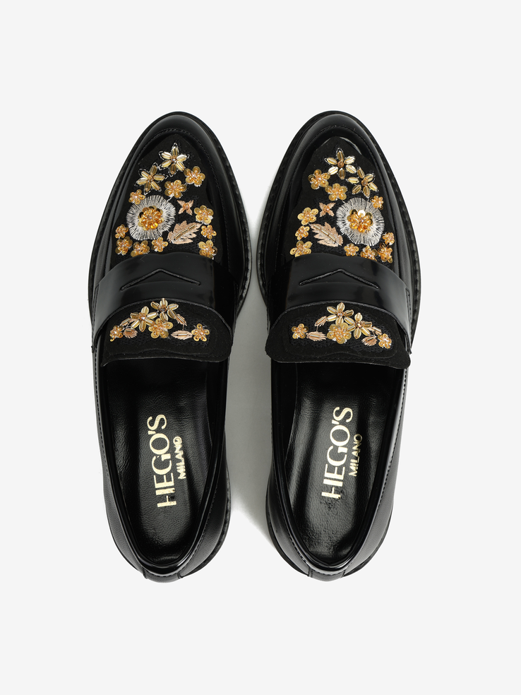 MOKASYNY HEGO'S MILANO 2000 NAPPA NERO