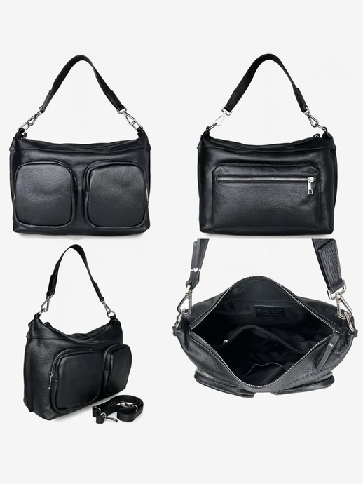TOREBKA DAMSKA HEGO'S MILANO 31129 MARTELLATO NERO