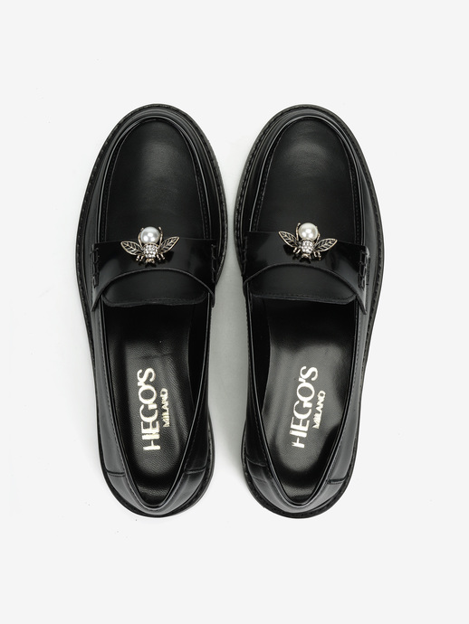 MOKASYNY HEGO'S MILANO 2032 NAPPA NERO/NERO