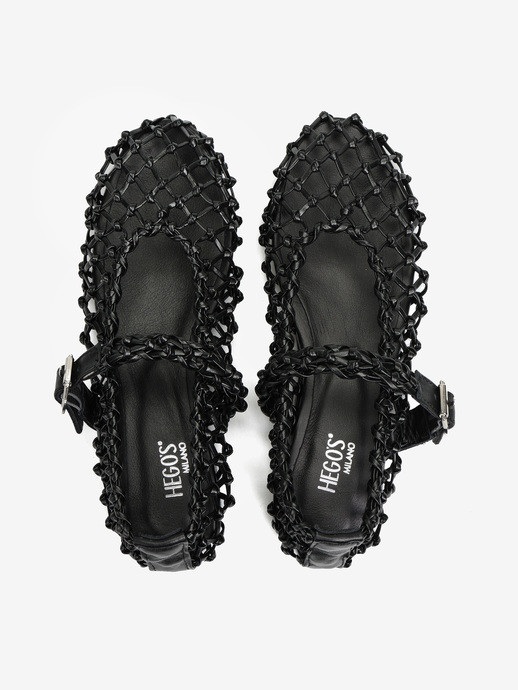 BALERINY HEGO'S MILANO AD2991 PELLE BLACK