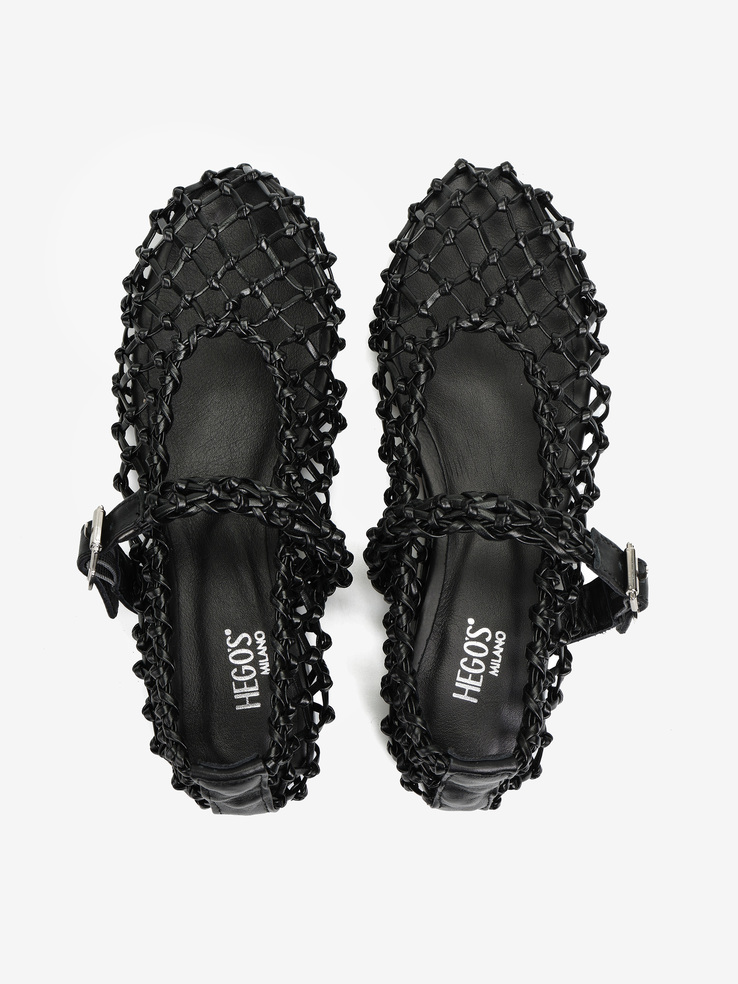 BALERINY HEGO'S MILANO AD2991 PELLE BLACK