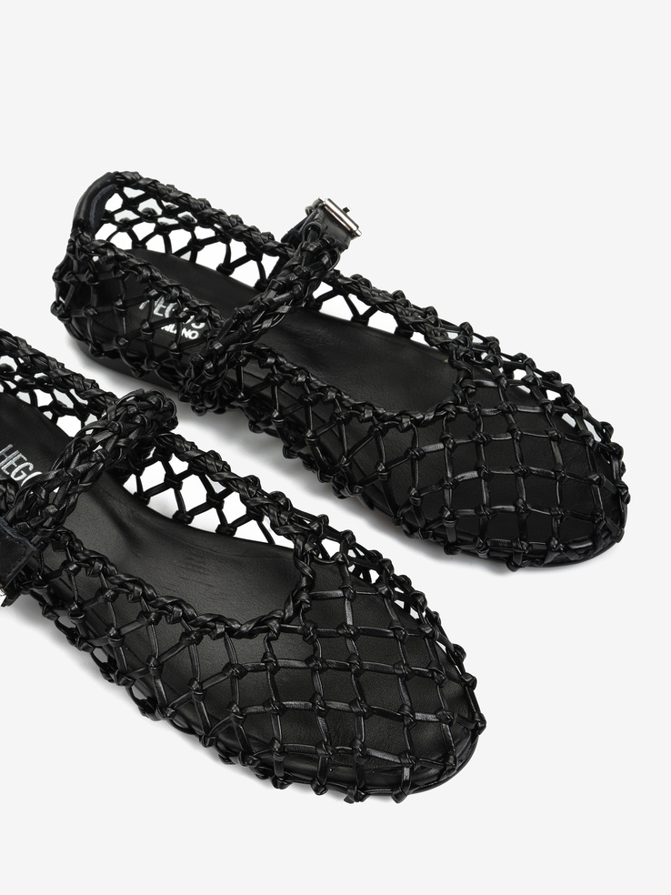 BALERINY HEGO'S MILANO AD2991 PELLE BLACK