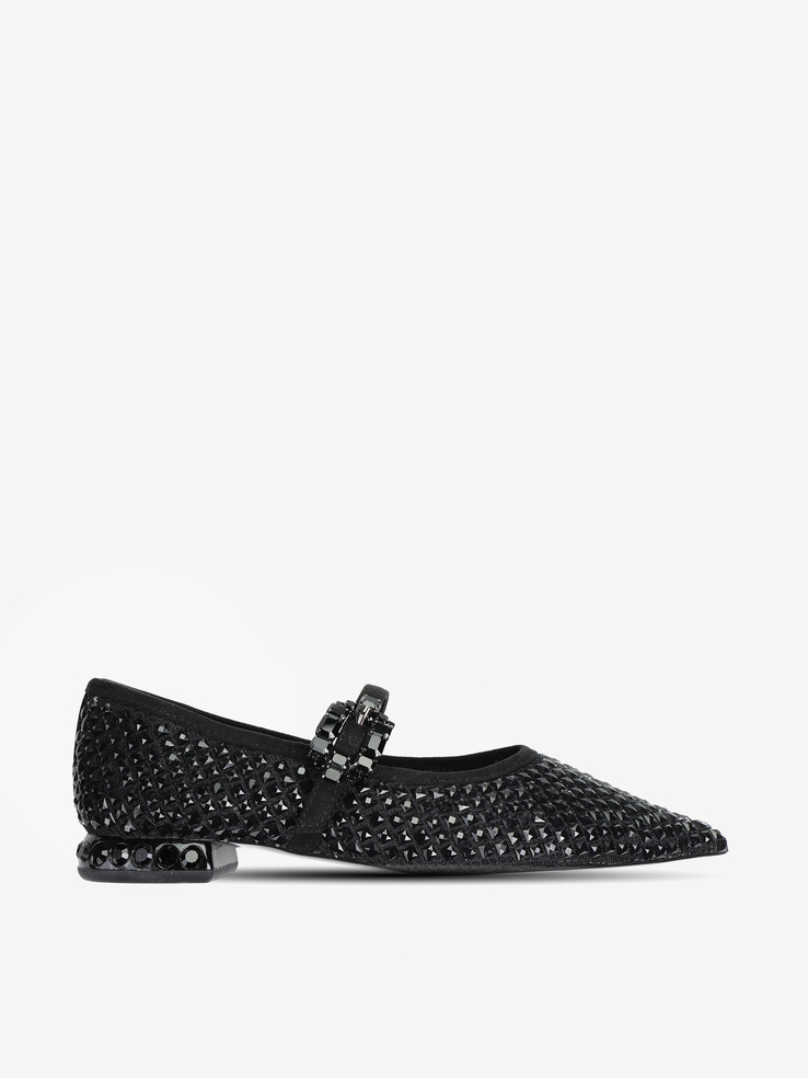 BALERINY HEGO'S MILANO EMERY-230 STONES BLACK