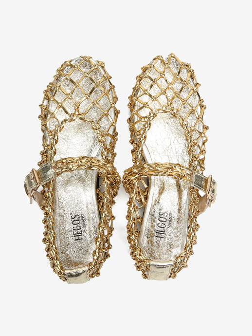 BALERINY HEGO'S MILANO AD2991 PELLE GOLD