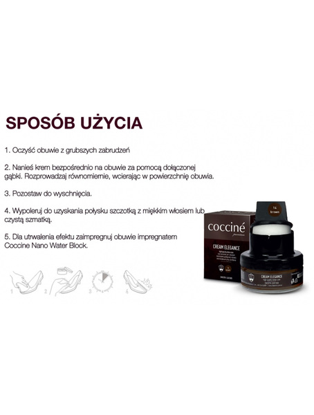 PIELĘGNUJĄCY KREM DO BUTÓW COCCINE