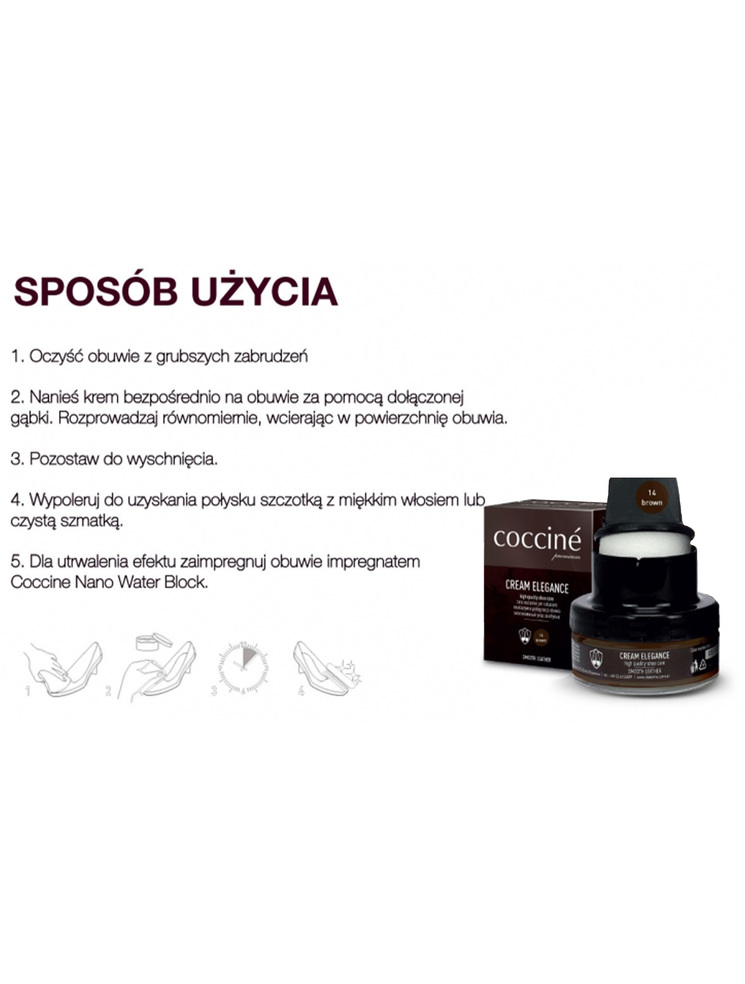 AKCESORIA DO BUTÓW COCCINE CREAM ELEGANCE BLACK