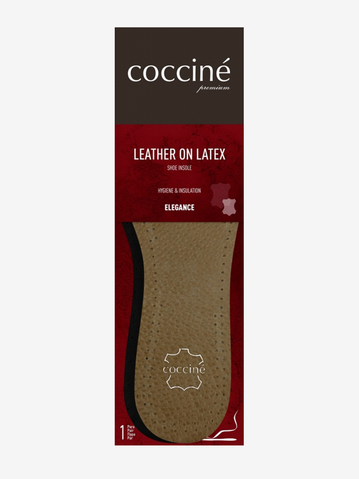 WKŁADKA SKÓRZANA DO BUTÓW COCCINE LEATHER ON LATEX   41