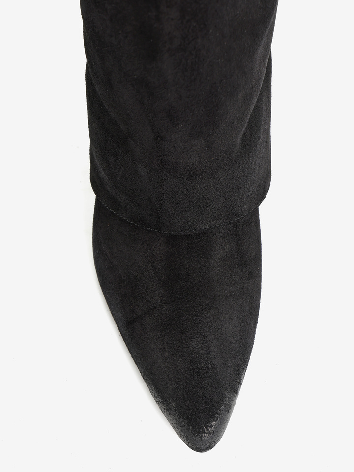 CZARNE KOZAKI NA KOTURNIE HEGO'S MILANO