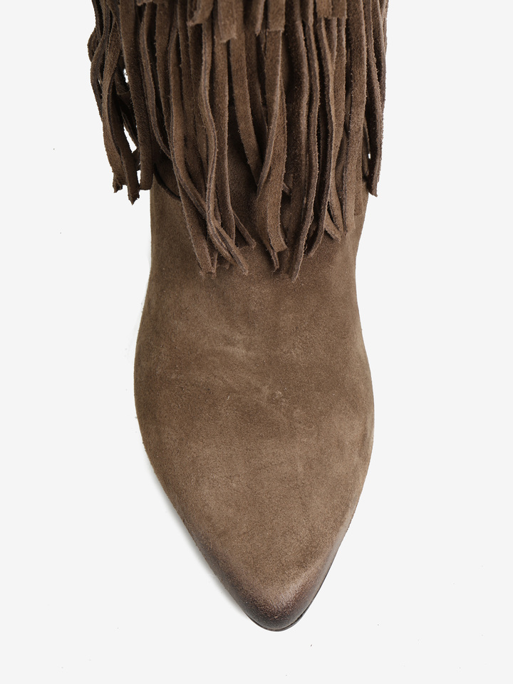 ZAMSZOWE KOZAKI Z FRĘDZLAMI HEGO'S MILANO