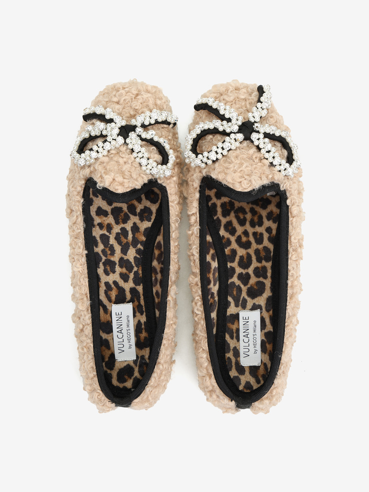 BALERINY VULCANINE BY HEGO'S MILANO V-119 TEDDY SABBIA