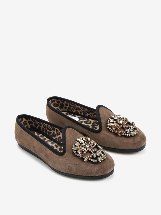 BALERINY VULCANINE BY HEGO'S MILANO V-124-1 CAMOSCIO TAUPE