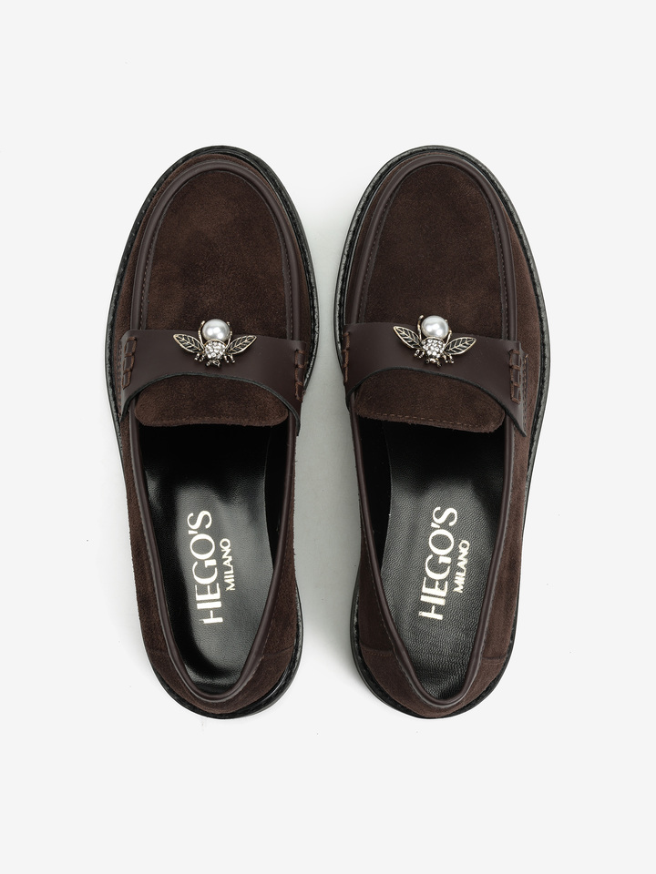 BRĄZOWE MOKASYNY HEGO'S MILANO