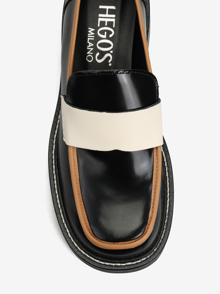 CZARNE MOKASYNY HEGO'S MILANO