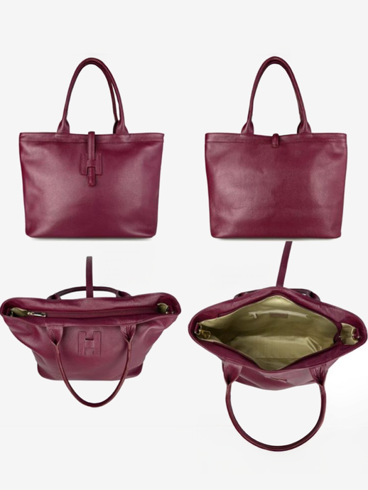 TOREBKA DAMSKA HEGO'S MILANO 21130 MARTELLATO BURGUNDY