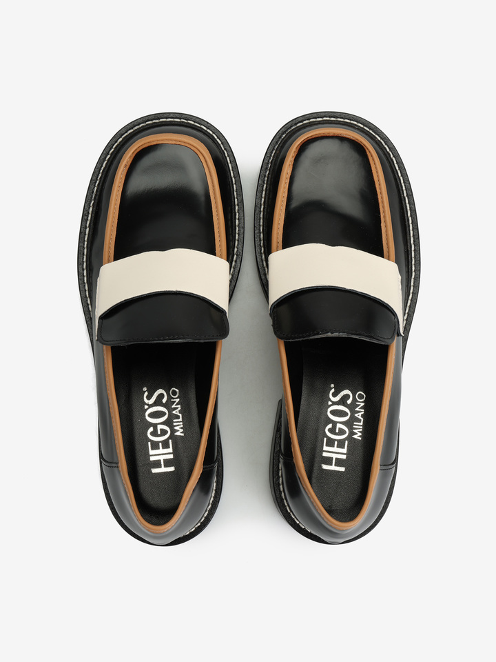 CZARNE MOKASYNY HEGO'S MILANO