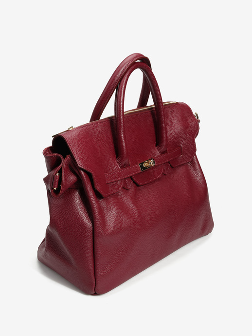TOREBKA DAMSKA HEGO'S MILANO 1460G MARTELLATO BURGUNDY
