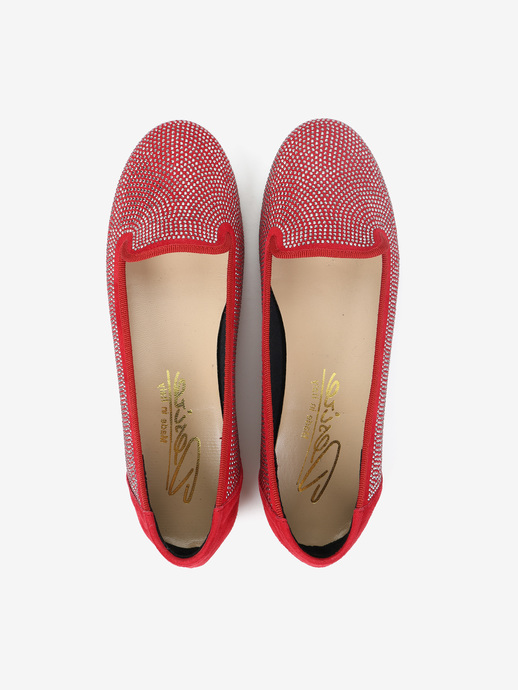 BALERINY HEGO'S MILANO 04107B CAMOSCIO ROSSO