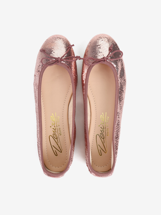 BALERINY HEGO'S MILANO 4101 PAILLETTES ROSA