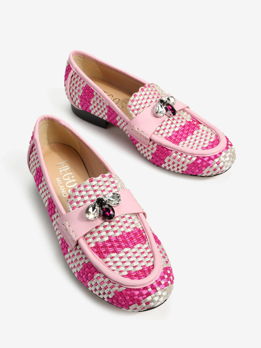 MOKASYNY HEGO'S MILANO 1971-S RASO FUXIA