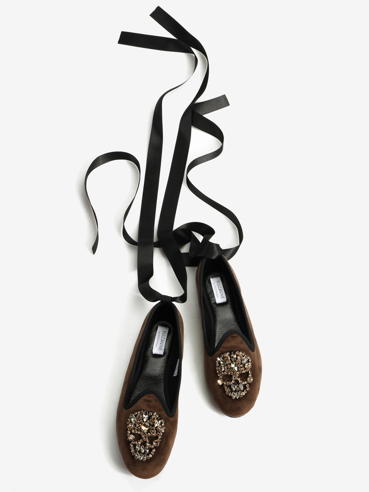 BRĄZOWE BALERINY  HEGO'S MILANO