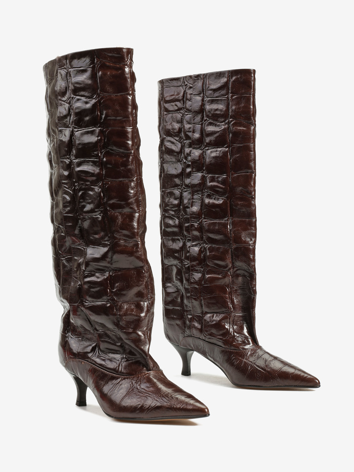 KOZAKI Z TŁOCZONEJ SKÓRY HEGO'S MILANO