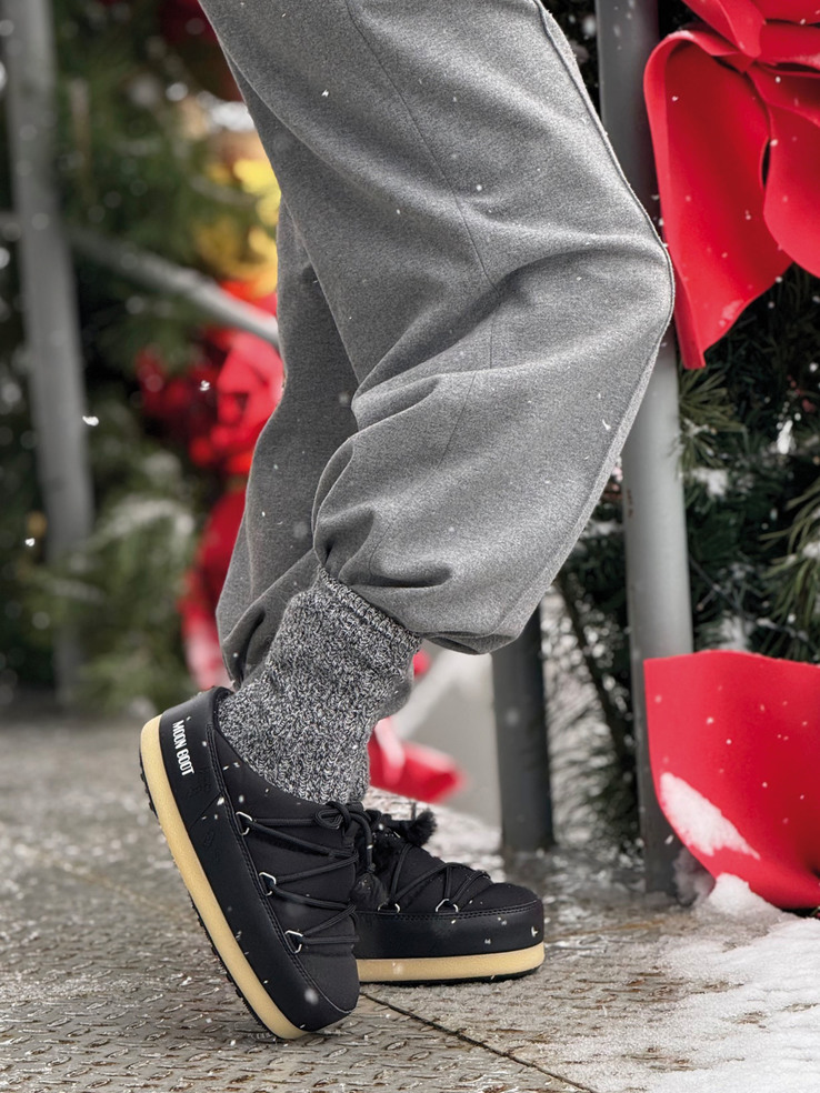 ŚNIEGOWCE MOON BOOT EVX MULE NYLON BLACK