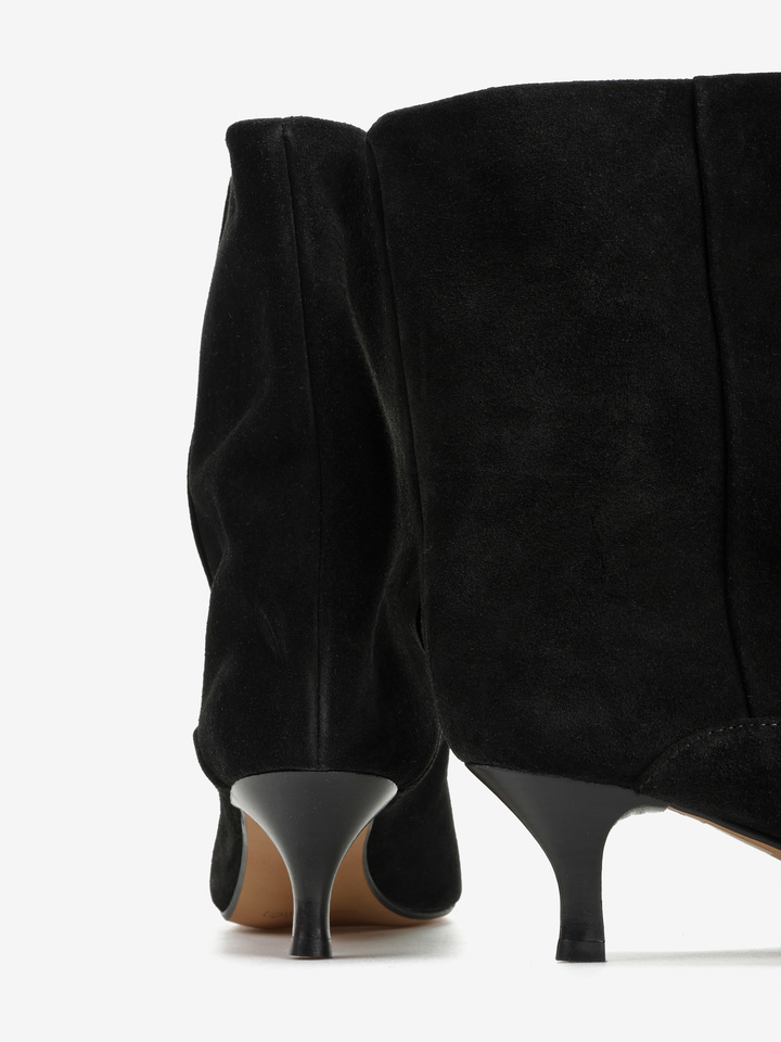 CZARNE BOTKI Z SZEROKĄ CHOLEWKĄ HEGO'S MILANO