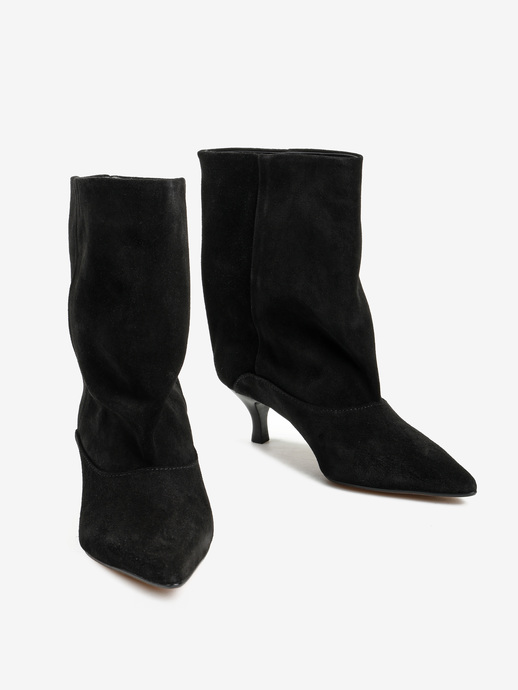 BOTKI HEGO'S MILANO LUCY-TR2 CAMOSCIO NERO