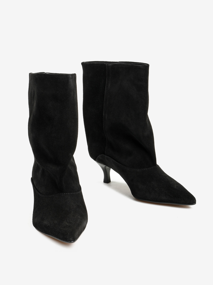 BOTKI HEGO'S MILANO LUCY-TR2 CAMOSCIO NERO