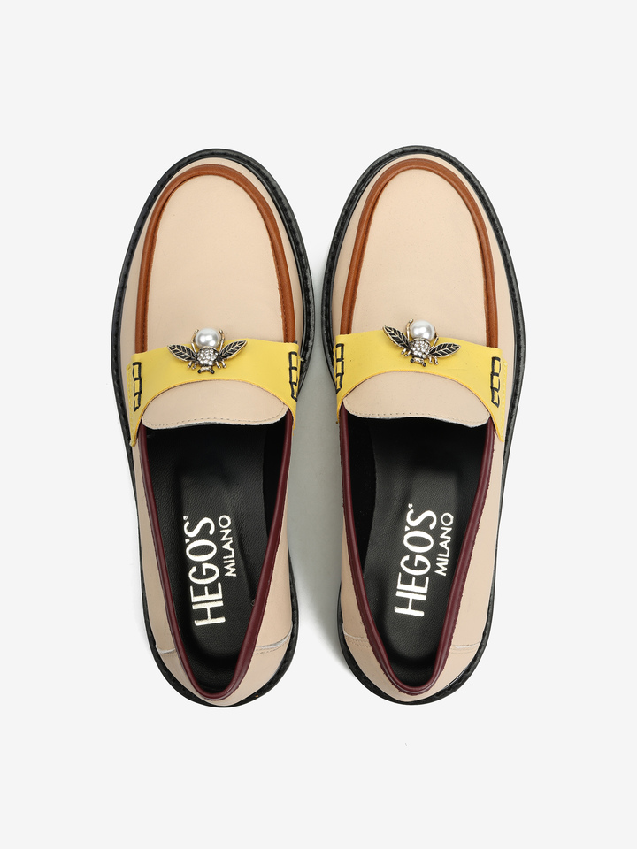 KREMOWE MOKASYNY HEGO'S MILANO