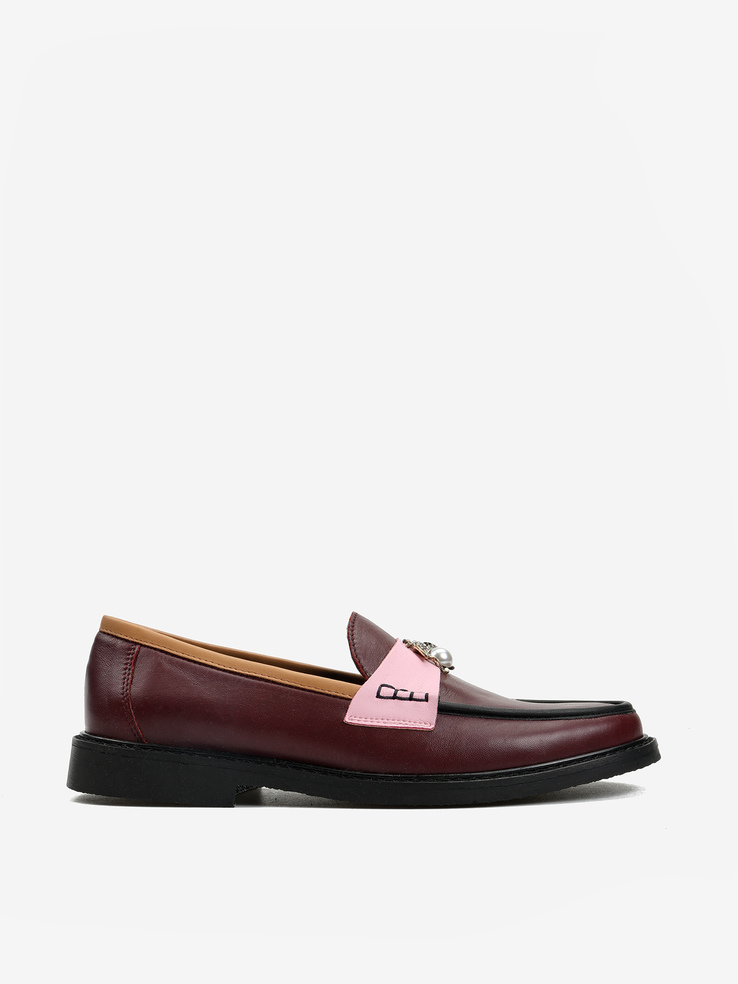 MOKASYNY HEGO'S MILANO 2032 NAPPA BORDEAUX/ROSA