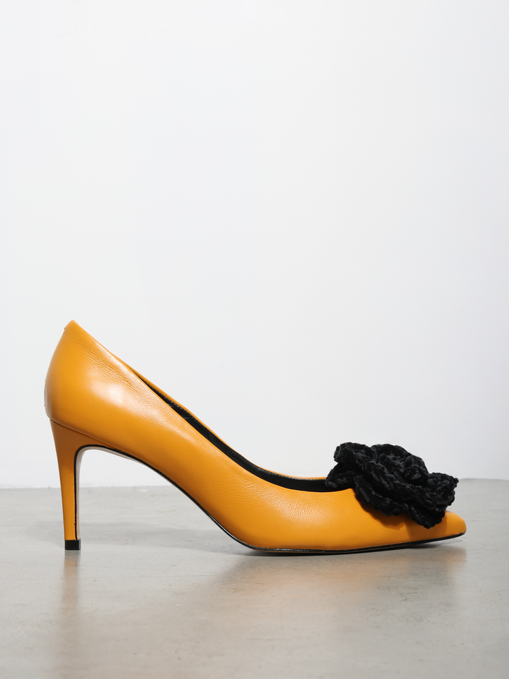 SZPILKI HEGO'S Milano 2447-P3 VENETO MUSTARD