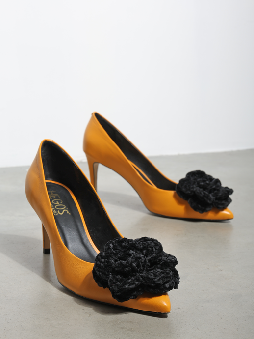 SZPILKI HEGO'S Milano 2447-P3 VENETO MUSTARD