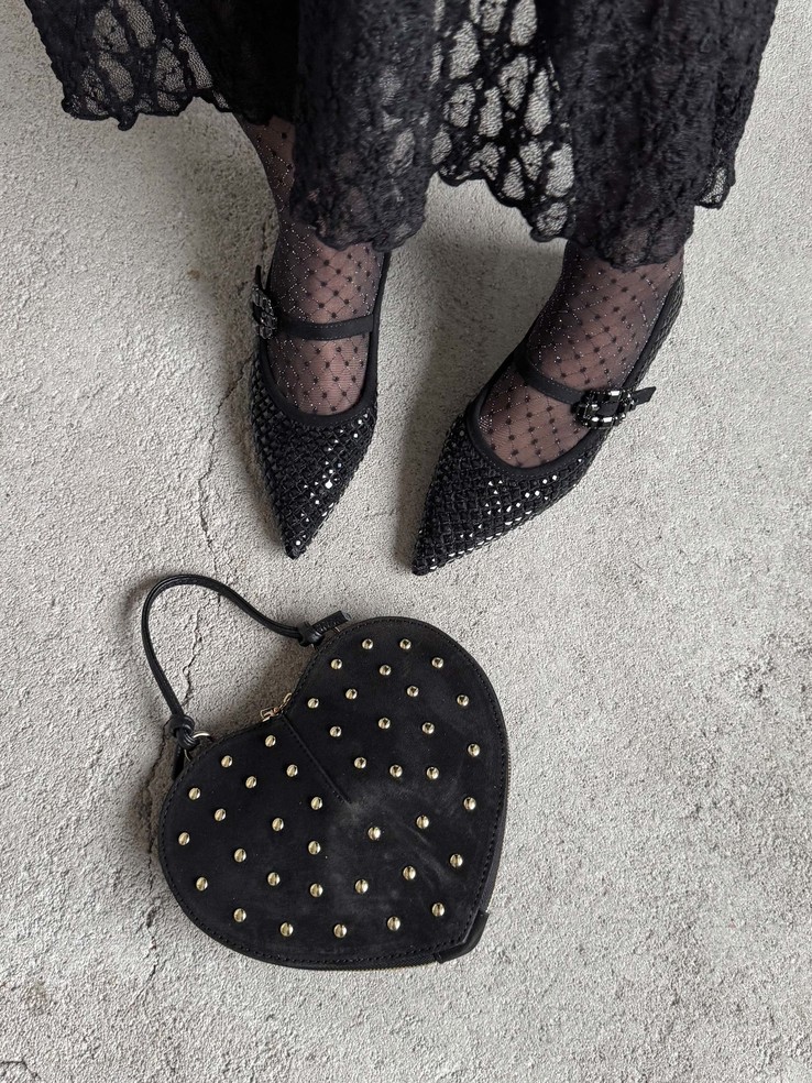 BALERINY HEGO'S MILANO EMERY-230 STONES BLACK