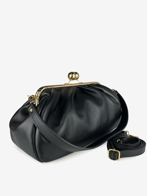 TOREBKA DAMSKA HEGO'S MILANO 9136 MARTELLATO NERO