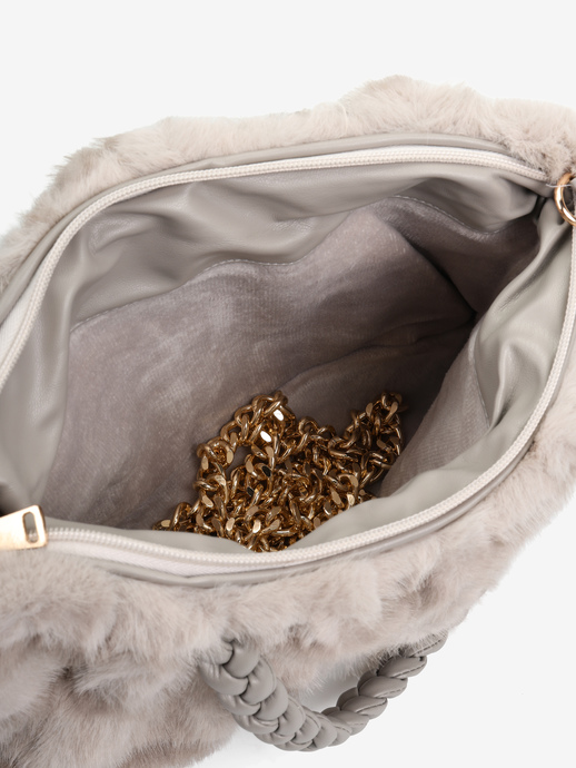 TOREBKA DAMSKA HEGO'S MILANO B36 ECOPELLICCIA GRIGIO