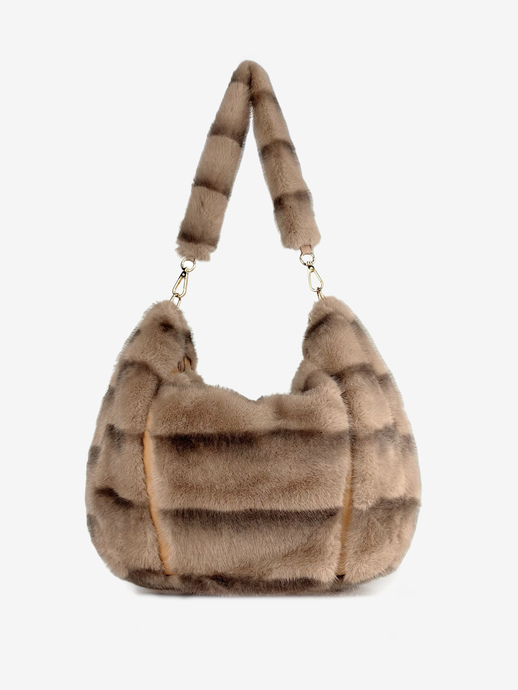 TOREBKA DAMSKA HEGO'S MILANO REMB18 ECOPELLICCIA TAUPE