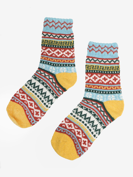 SKARPETY HEGO'S MILANO SKARPETKI ZIMOWE ŻÓŁTE