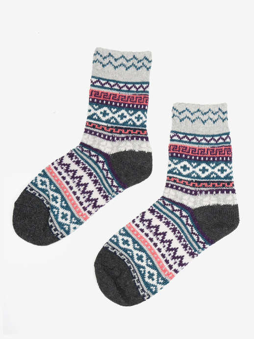 SKARPETY HEGO'S MILANO SKARPETKI ZIMOWE SZARE